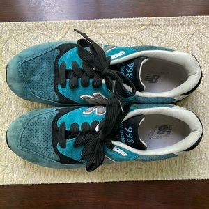 Men’s New Balance size 12 D custom Gym Shoes with a wry sense of HUMOR